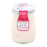 Yaourt entier au lait du jour fraise, La Ferme du Manège (180 g)