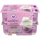 Yaourt nature 0%MG, U (12 x 125 g)