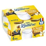 Yaourt saveur vanille, La Laitière (4 x 125 g)