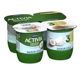 Yaourt au bifidus saveur Coco, Activia (4 x 125 g)