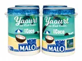 Yaourt au lait entier saveur coco, Malo (4 x 125 g)