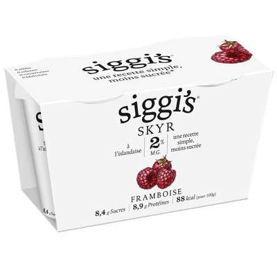 Skyr framboise, Siggi's (2 x 140 g)