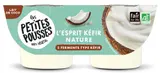 Dessert végétal esprit kéfir nature au lait de coco BIO, Les Petites Pousses (2 x 100 g)