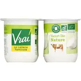 Yaourt nature BIO, Vrai (4 x 125 g)