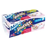 Yaourt sucré à la fraise avec dragées Smarties, Smarties (4 x 120 g)