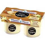 Liégeois Vanille coeur Caramel beurre salé, Mamie Nova (2 x 120 g)