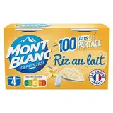 Desserts riz au lait, Mont blanc (4 x 125 g)