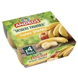 Compote pomme/banane, Andros (4 x 100 g)