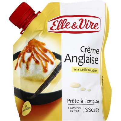 Crème anglaise à la vanille, Elle & Vire (33 cl)