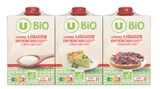 Crème entière UHT 30%MG BIO, U BIO (3 x 20 cl)