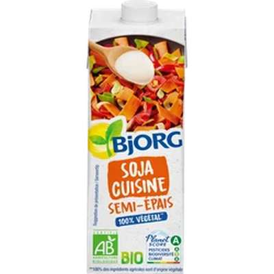 Soja cuisine semi épais BIO, Bjorg (25 cl)