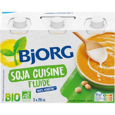 Soja cuisine BIO, Bjorg (x 3, 60 cl)