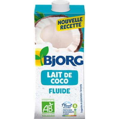 Lait de coco fluide cuisines BIO, Bjorg (200 ml)