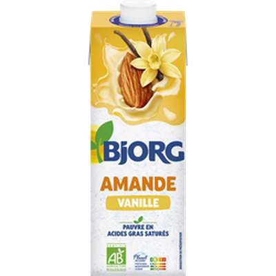 Boisson végétale amande vanille BIO, Bjorg (1 L)