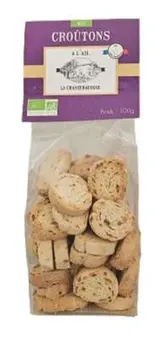 Croûtons à l'ail BIO, La Chanteracoise (100 g)