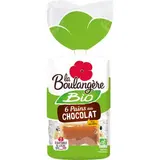 Pain au chocolat BIO, La Boulangère (x 6, 270 g)