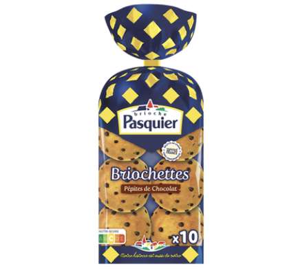 Briochettes aux pépites de chocolat, Pasquier (400 g)