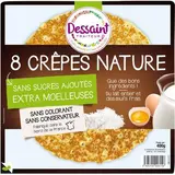 Crêpes natures moelleuses sans sucre ajouté, Daniel Dessaint (x 8, 400 g)