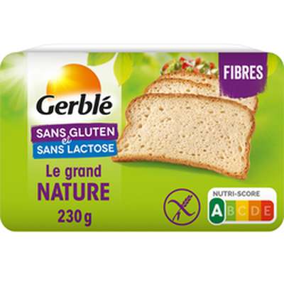Le grand nature sans gluten, Gerblé (230 g)