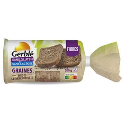 Pain aux graines sans gluten, Gerblé (300 g)