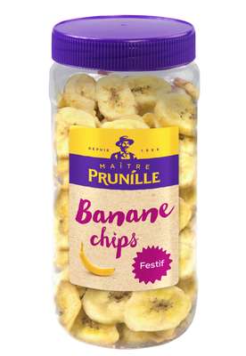 Bananes sechées en chips, Maître Prunille (275 g)