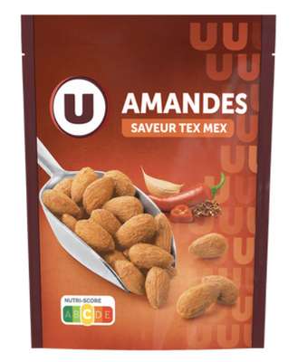 Amandes saveur Tex Mex, U   (100 g)