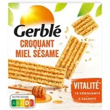 Croquants miel sésame, Gerblé (x 6 sachets de 3 barres, 162 g)