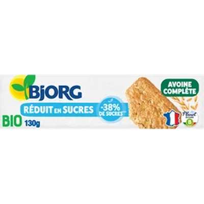 Biscuit avoine nature BIO, Bjorg (130 g)