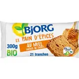 Pain d'épices au miel BIO, Bjorg (20 tranches, 300 g)
