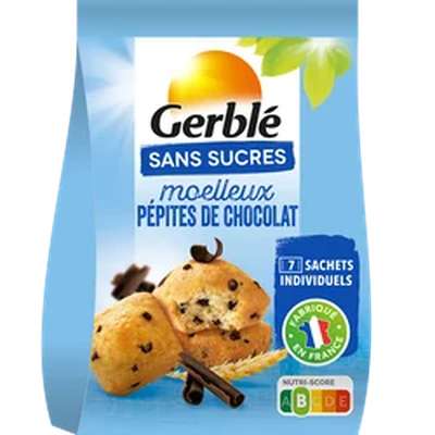 Moelleux aux pépites de chocolat sans sucres, Gerblé (196 g)