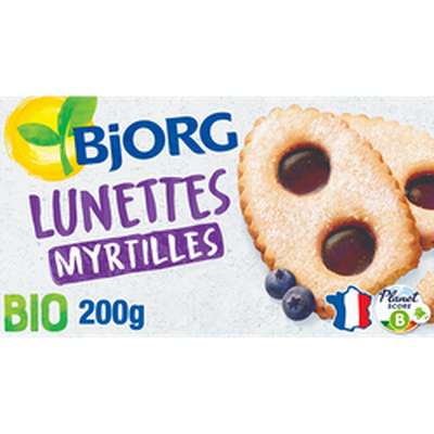 Lunettes à la myrtille BIO, Bjorg (200 g)