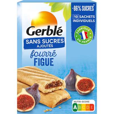 Biscuits fourrés à la figue sans sucres ajoutés, Gerblé (180 g)