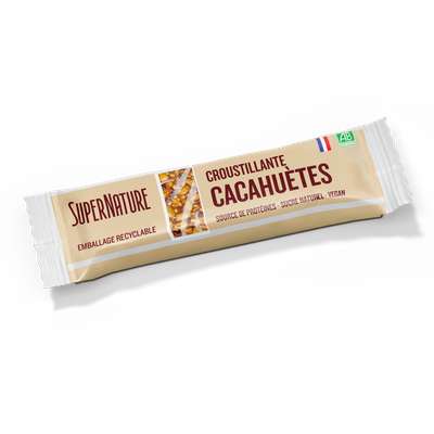 Barre cacahuètes BIO, SuperNature (35 g)