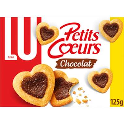 Petits cœurs au chocolat, Lu (125 g)