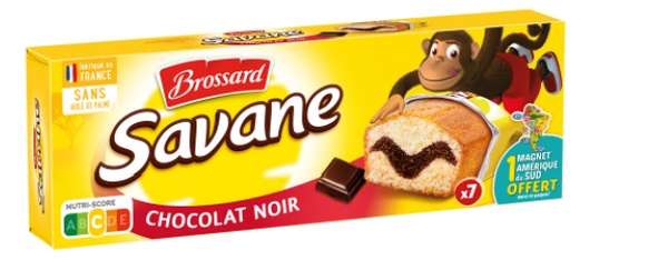 Savane pocket gâteau marbré chocolat noir, Brossard (x 7, 210 g)