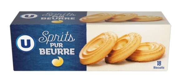 Sprits au beurre, U  (400 g)