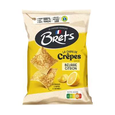 Chips de crêpes saveur beurre citron, Brets  (100 g)
