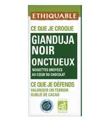 Chocolat noir Gianduja BIO, Ethiquable (100 g)