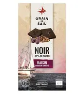 Chocolat noir raisins sarrasin torrefié BIO, Grain de sail (100 g)