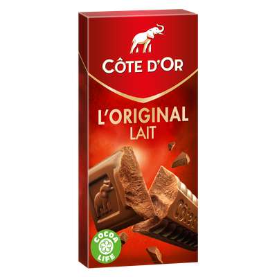 Chocolat au lait L'Original, Côte d'Or (200 g)