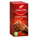 Chocolat au lait l'Original, Côte d'Or (3 x 100 g)
