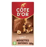 Chocolat au lait noisette, Côte d'Or (180 g)