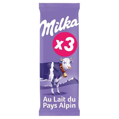 Chocolat au lait, Milka (3 x 100 g)