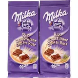 Chocolat au lait et riz croustillant, Milka (2 x 100 g)