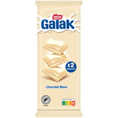 Chocolat blanc Galak, Nestlé (2 x 100 g)
