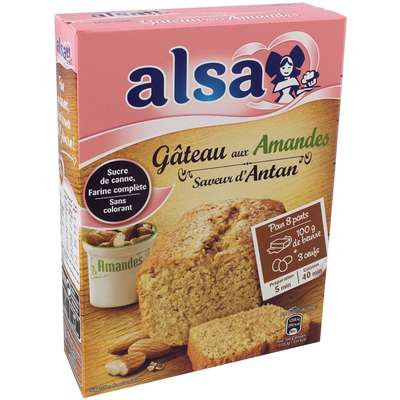 Préparation gâteau amandes, Alsa (300 g)
