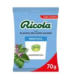 Bonbons menthol aux plantes sans sucre, Ricola (70 g)