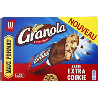 Barre extra cookies maxi format, Granola (280 g)