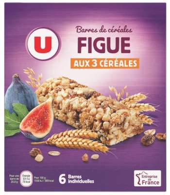 Barre céréales figue, U (x 6)