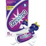 Chewing-gum dragée Myrtille sans sucre, Freedent (5 étuis de 10 dragées)